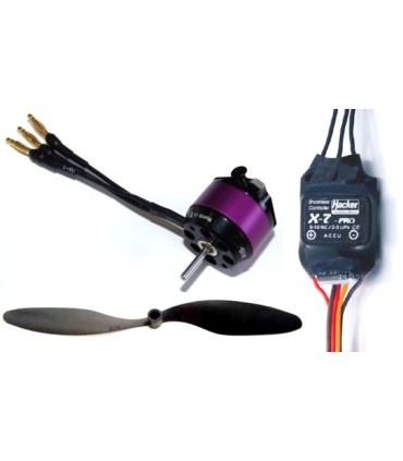 Avion indoor 3D HAcker Eraser V3 EPP - Combo