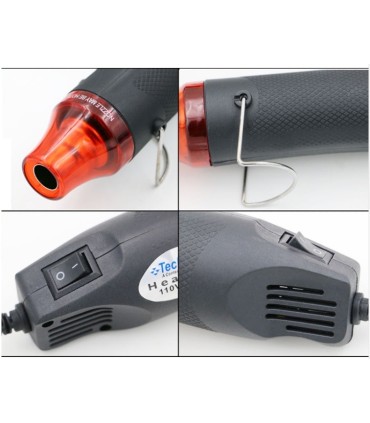 Pistolet thermorétractable d'enrobage électronique professionnel 2 000 W  Mini Target chaud Souffleur d'air pistolet thermique Hg5520 - Chine Pistolet  thermique électrique, pistolet thermique portable