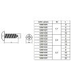 Vis à tête plate 1,7x6mm 30pcs Acier inoxydable