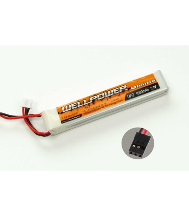 Batterie Lipo slim 2S 1000mAh Ultima Wellpower