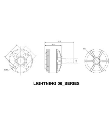 Xnova 2206-2600KV combo de 4 motores