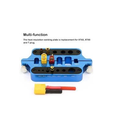 Support de prise batterie pour aide à la soudure (Bleu)