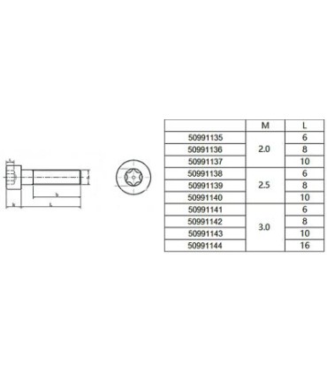 copy of Screw head fraisee 2.2 x 6.5 mm 50 pieces