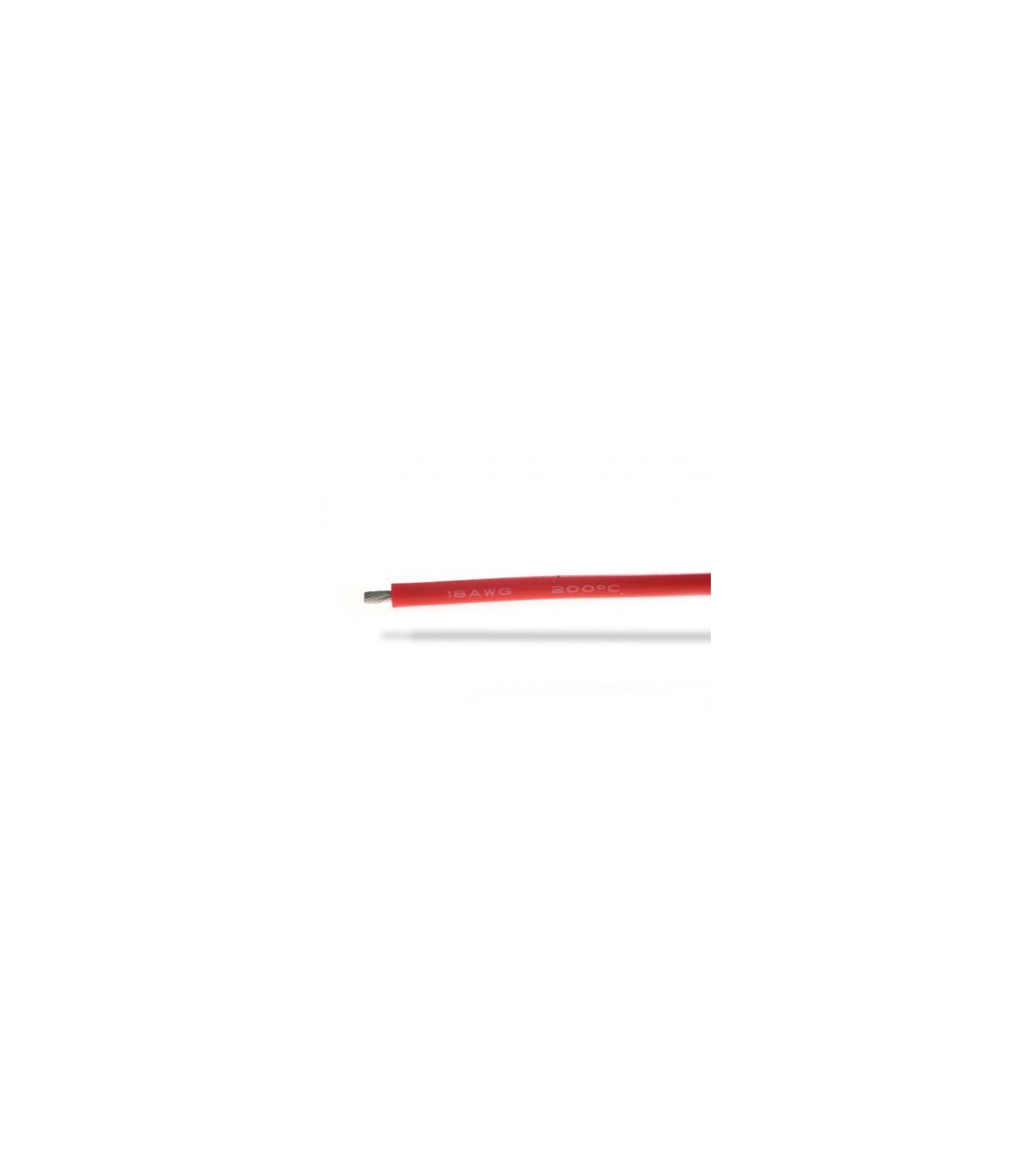 Weiches Silikonkabel 18 AWG rot