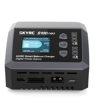 Chargeur S100 Neo AC/DC (AC 100W - DC 200W) - SKYRC