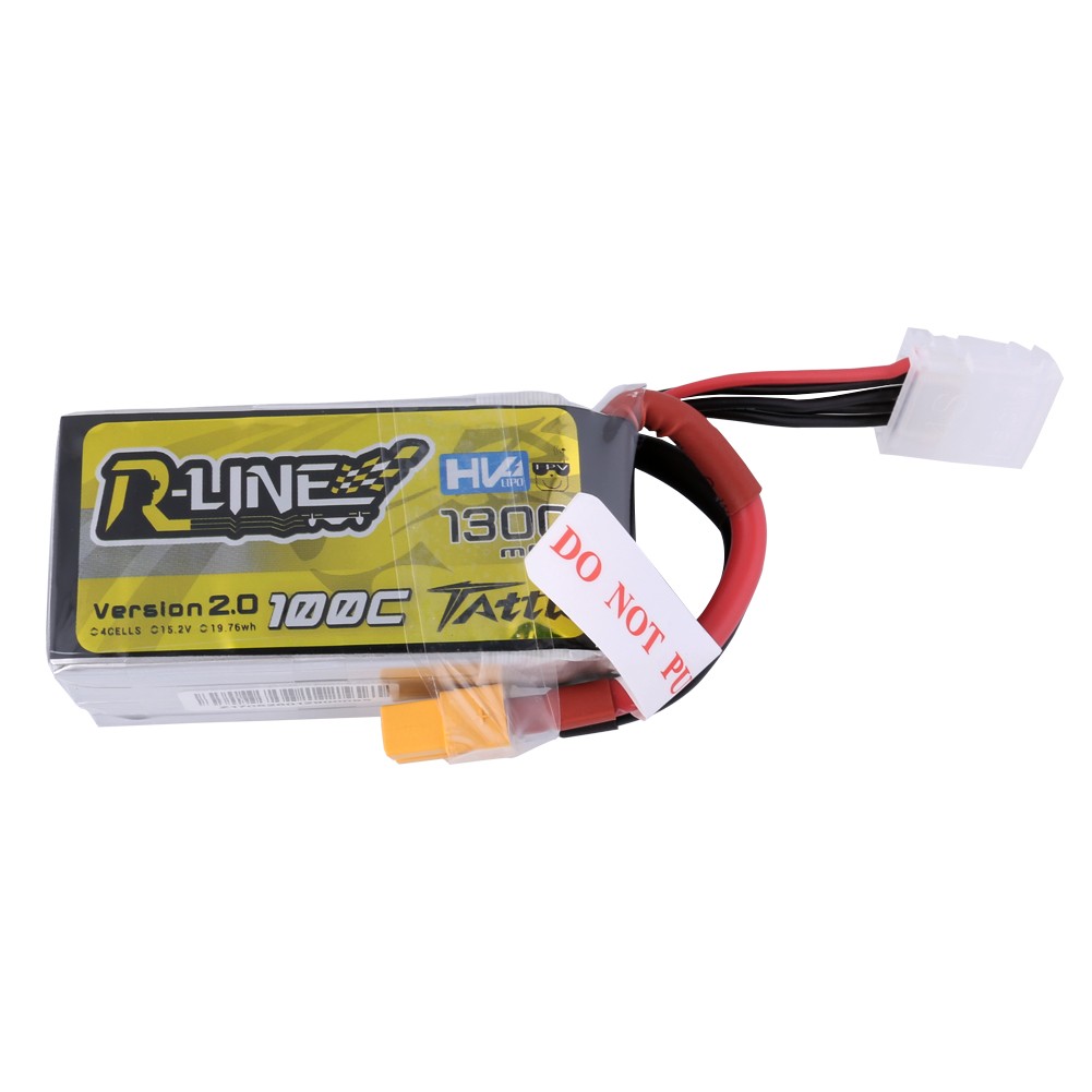 Battery 4S 1300mAh 100C HV TATTU R Line V2 - Aerial Shop