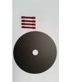 Placa de carbono para pára-quedas
