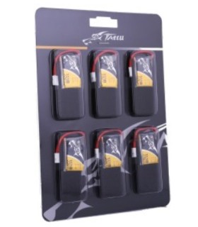 Pack of 6 battery Tattu 350mAh 30C 1S1P