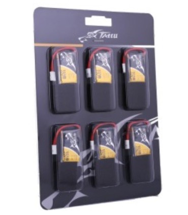 Pack 6 Tattu akkus 350mAh 30C 1S1P