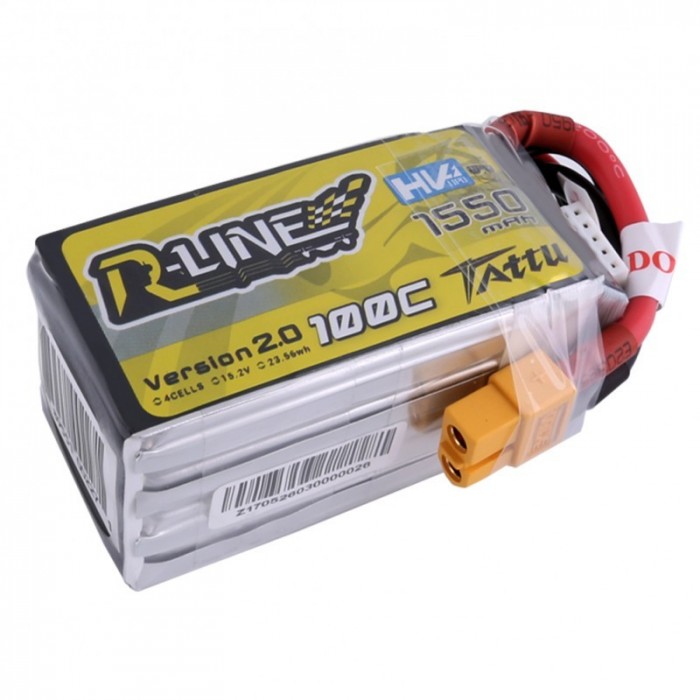 Battery racer lipo R-Line V2 4s 1550mAh 100C.