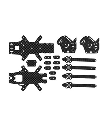 Chassis de carbono RJX Hobby 220mm