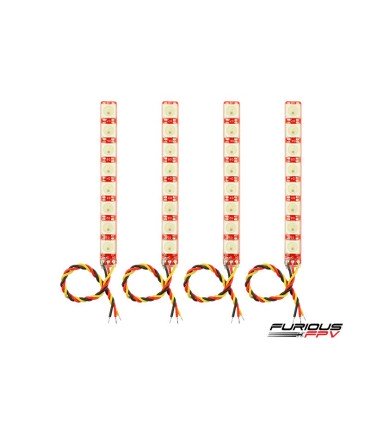 FuriousFPV Één Rij LED Strip (4 Strips) Worm. 2