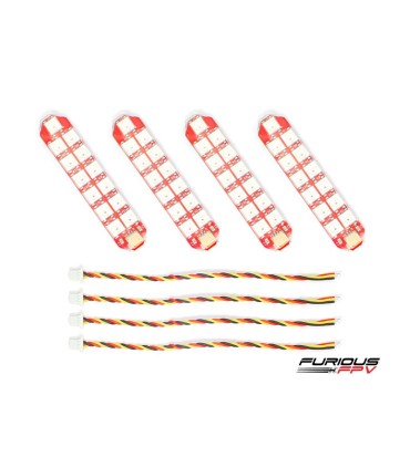 FuriousFPV Single Row LED Strip (4 Strips) Worm. 2