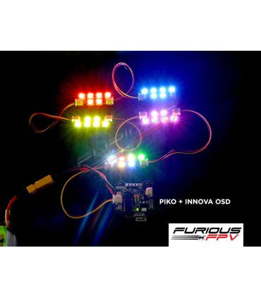 FuriousFPV Única Linha LED Strip (4 faixas) Worm. 2
