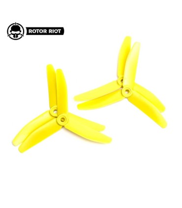 Las hélices HQProp 5040-3 ROTOR RIOT (amarillo)