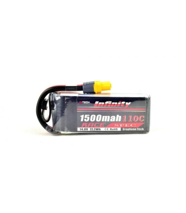 Bateria INFINITO de Grafeno 1500mAh 4S 110.º-c