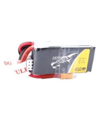 Tattu Lipo 2S 450mAh 75 ° C 7.4 V XT30