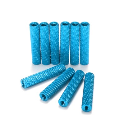 Espaçadores de alumínio anodizado M3 25mm (10)