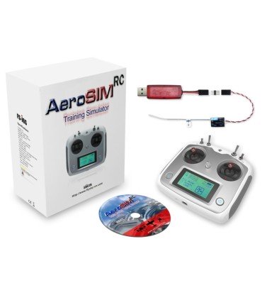 Simulador de voo Aerosim RC (drone, um avião, helicóptero...) com controle remoto
