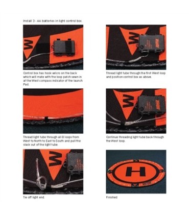 Kit light Hoodman for take-off runway Hoodman 3ft