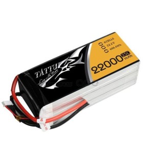 Verhuur van 10 batterijen Tattu 6S 22000mAh HV + fast charger