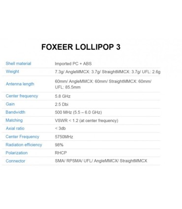 Antenne Foxeer Lollipop 3