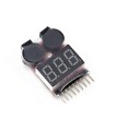 Tester-Buzzer for LiPo batteries of 1 to 8S