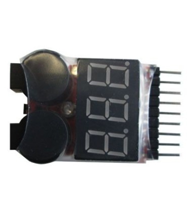 Zoemer Tester voor 1 tot 8S Lipo batterijen