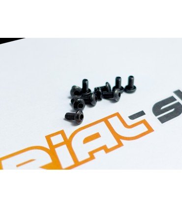 Conjunto de 10 parafusos de aço M3x6mm cabeça com cúpula hexagonal