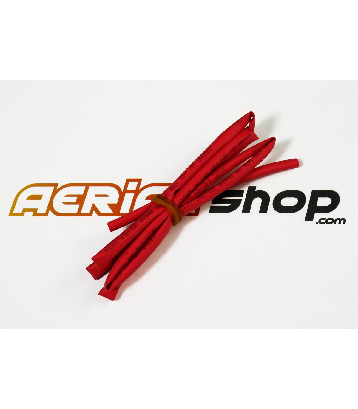 Gaine thermo-rétractable Ø4mm/2mm rouge - Aerial Shop
