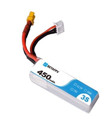Lipo Batteries 3S 450mAh Beta FPV (for 2)