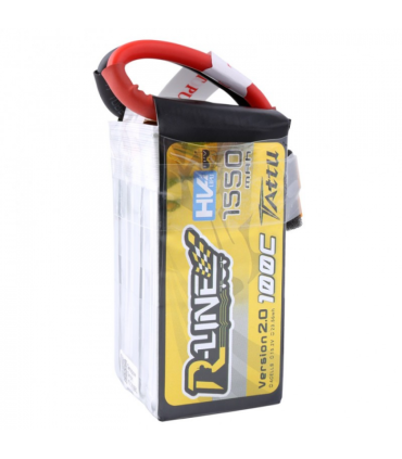 Bateria Tattu R-Line V2 4S 1550mAh 100C (Cabo desmontável)