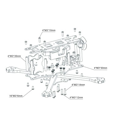 Eachine X220S HD FreeStyle Chassis