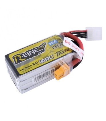 Batteria 4S 1300mAh 100C HV TATTU R Line