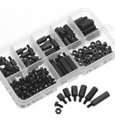 Kit de 180 pièces de visserie et entretoises Suelve