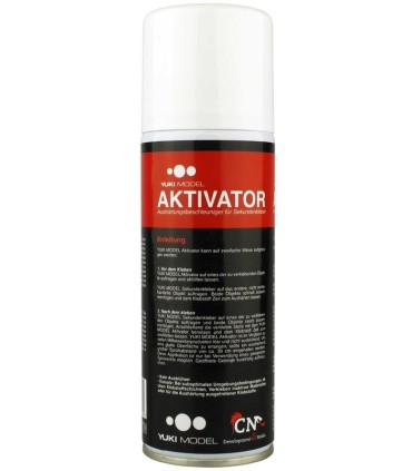 Activador para cianoacrilato YUKIMODEL aerosol de 200 ml