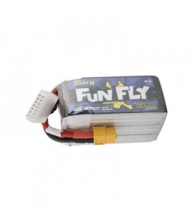 De batterij van de Tattu FunFly 6s 1300mAh 100C Lipo-Batterij