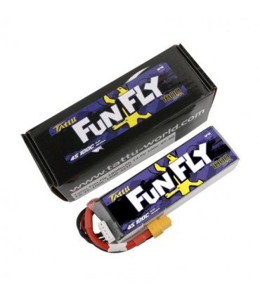 Batterie Lipo Tattu FunFly 4S 1800mAh 100C