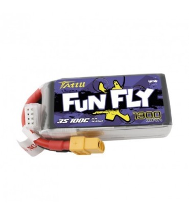 Tattu FunFly 3S 1300mAh 100C Lipo Battery