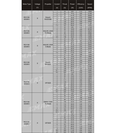 Motore EMAX RS1106 6000KV RACE SPEC
