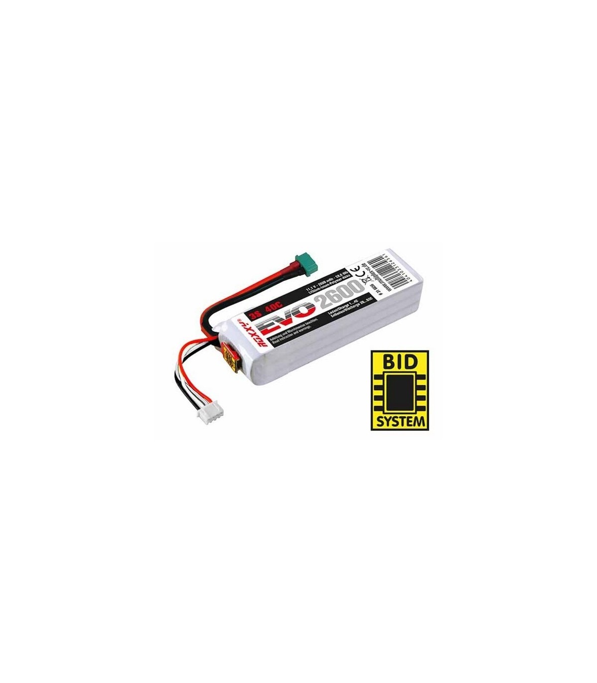 ROXY EVO 3s 2600mAh 40C Lipo Batterij