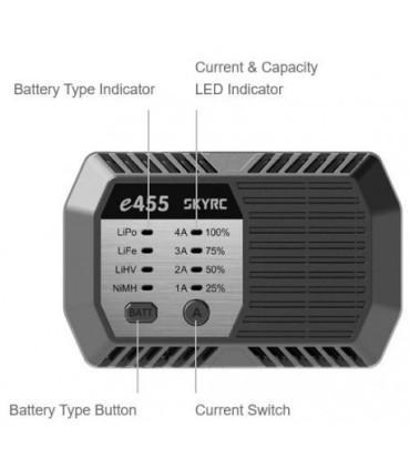 Charger E455 Skyrc 50W (Lipo Life LiHV NiMH)