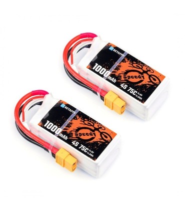 Batterie BETA FPV 4S 1000mAh 75C (par 2)