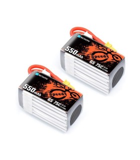 Batería BETA FPV de 6S 550mAh 75C (por 2)