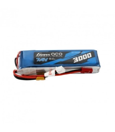 Batería Lipo de espacio de generación RX 2S 3000mAh 2C