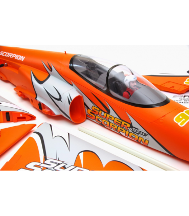 Jet EDF 90 millimetri Super Scorpione Arancione PNP