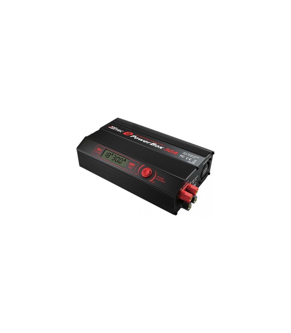 Alimentatore stabilizzato E-Powerbox 30A 12V-18V con USB 5V Hitec (540W)