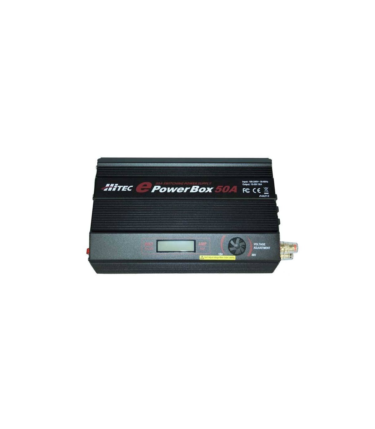 Alimentation stabilisée E-Powerbox 50A 12V-18V avec USB 5V Hitec