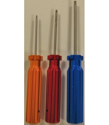 SET OF 3 SCREWDRIVERS 6 SIDES 1.5/2/2.5 MM
