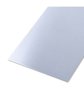 Plain sheet of raw aluminum 0.8mm 120mm x 1000mm